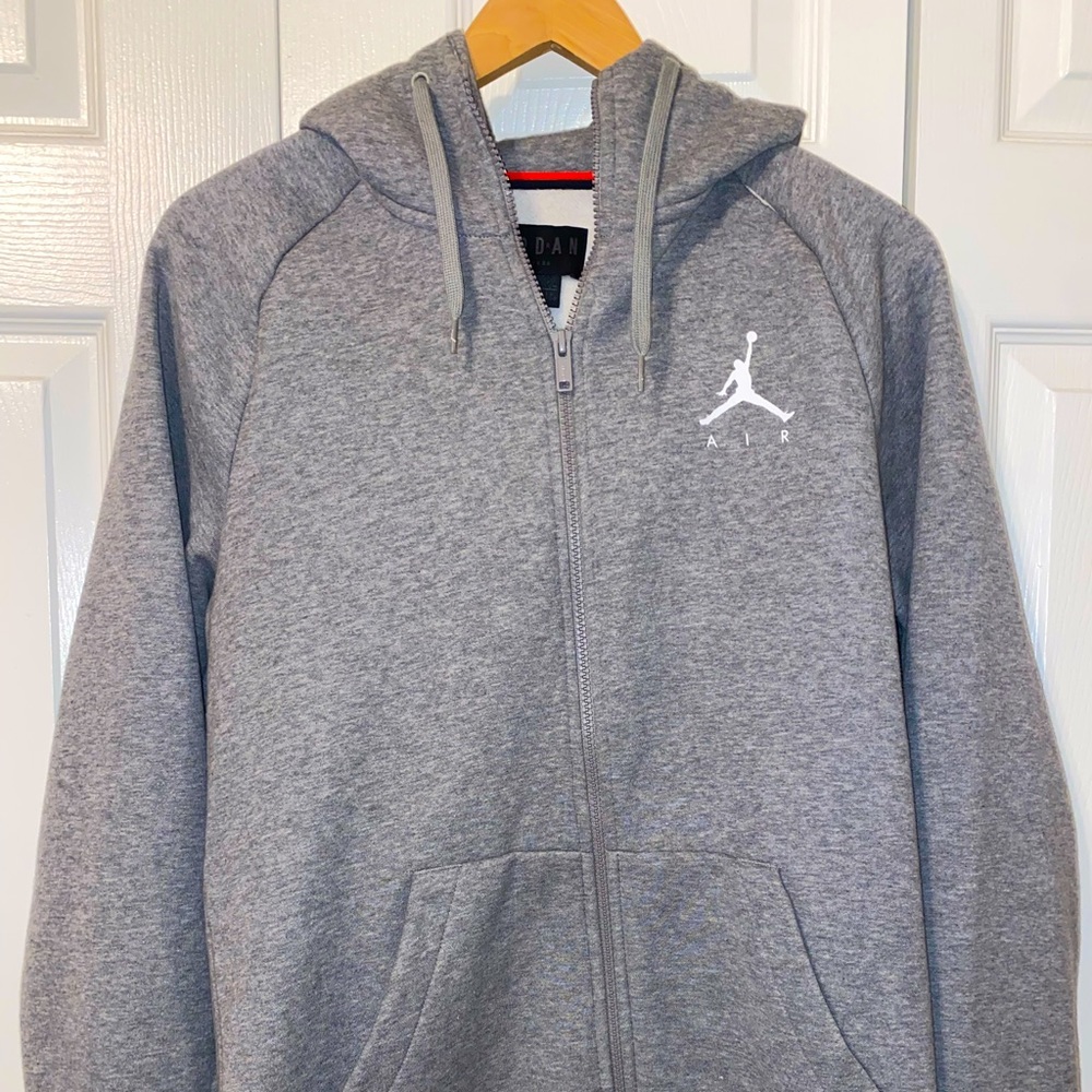 Jordan Fleece Men’s Zip up Hoodie Gray